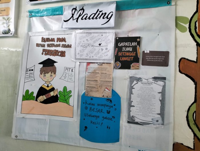 Mading Kelas MAN 2 Bungo Jadi Wadah Kreativitas dan Informasi Siswa