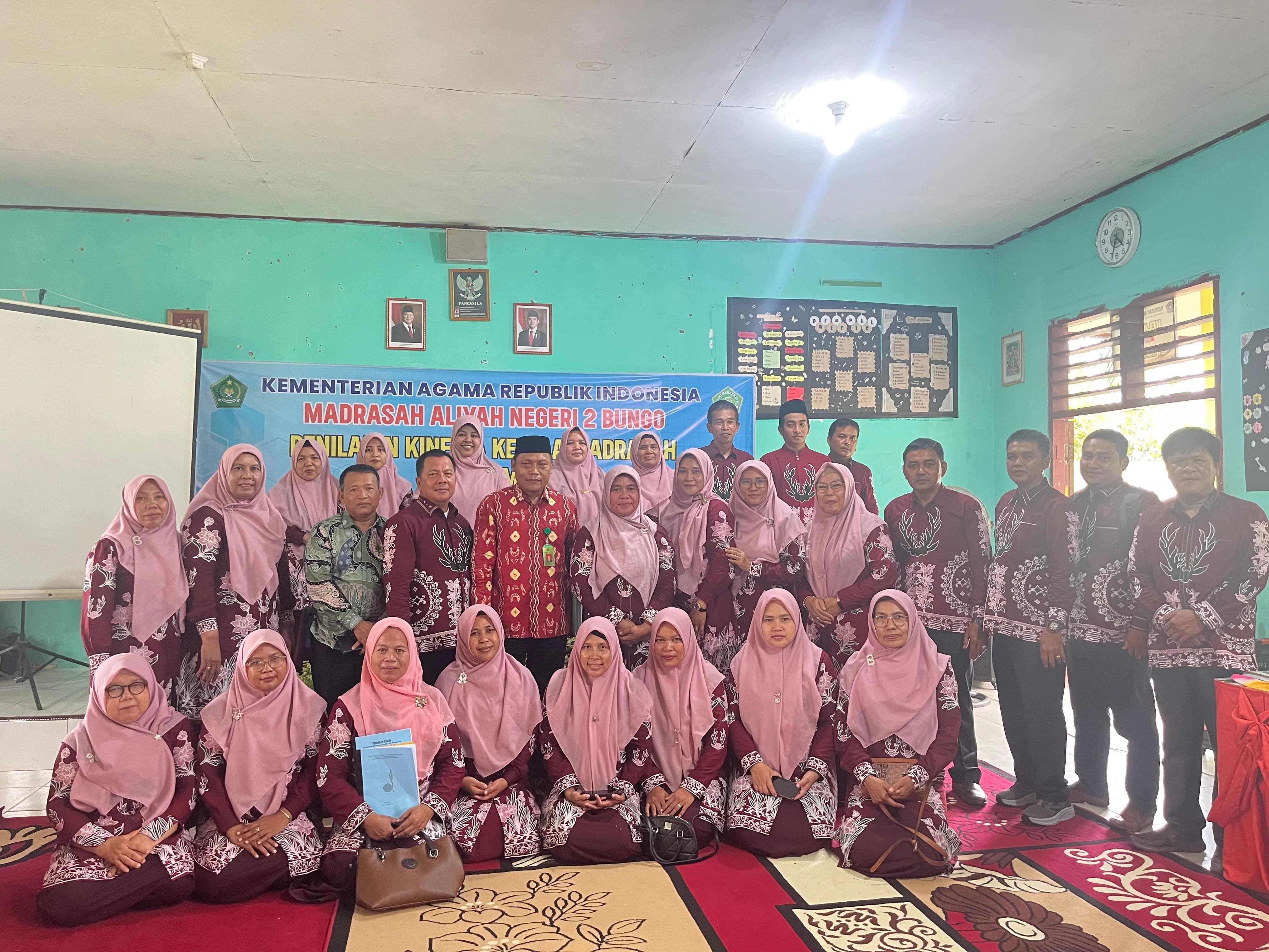 MAN 2 Bungo Gelar Penilaian Kinerja Kepala Madrasah ( PKKM) 4 Tahun