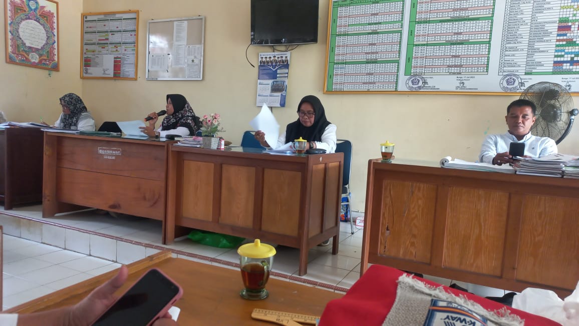 MAN 2 Bungo Laksanakan Rapat Pembagian Tugas Semester Genap Tahun Ajaran 2024/2025