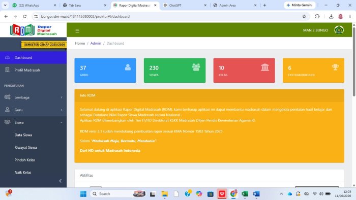 Guru MAN 2 Bungo Sibuk Tuntaskan Rapor Digital Madrasah Jelang Akhir Semester Guru MAN 2 Bungo Sibuk Tuntaskan Rapor Digital Madrasah Jelang Akhir Semester