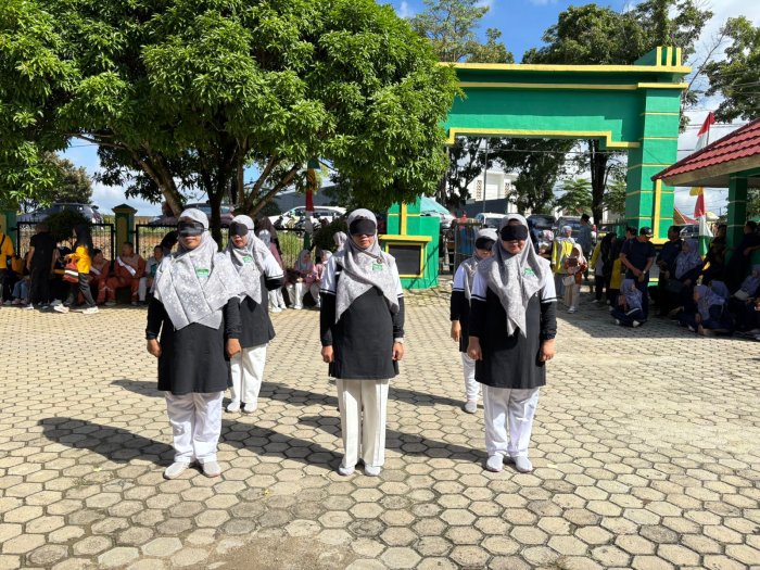 MAN 2 Bungo Raih Juara 3 Lomba Baris-Berbaris Tutup Mata pada HAB ke-80 Kemenag Kabupaten Bungo