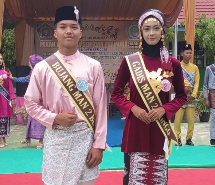 Rayza Rahardi dan Wanda Kamila Terpilih sebagai Bujang dan Gadis MAN 2 Bungo pada Ajang Porseka Tahun 2025