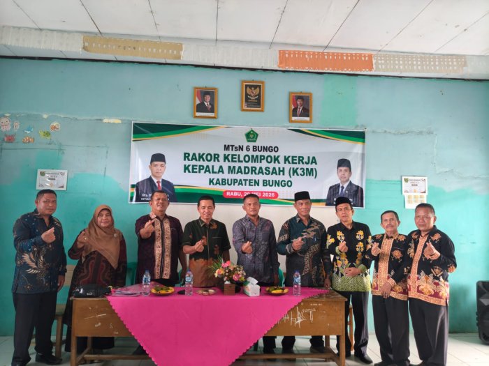Perkuat Sinergi Pendidikan, Kepala MAN 2 Bungo Hadiri Rapat K3M di MTsN 6 Bungo