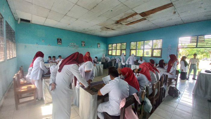 UPT Puskesmas Muara Bungo II Gelar Cek Kesehatan Gratis di MAN 2 Bungo, Wujud Peduli Kesehatan Remaja