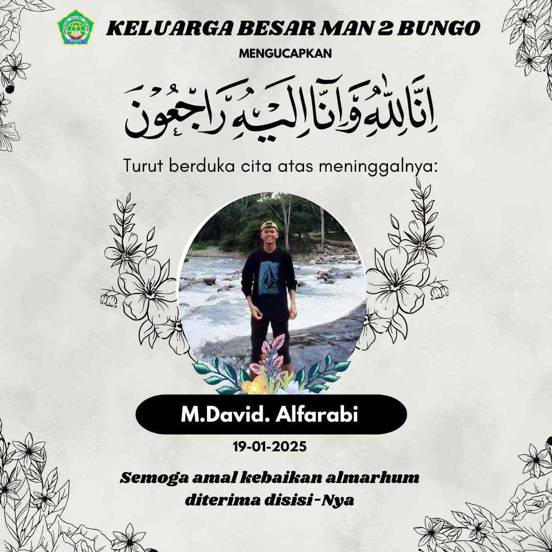 Guru dan Siswa MAN 2 Bungo Takziah ke Orang Tua Siswa yang Meninggal Dunia