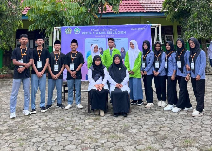 Paslon 01 Terpilih Jadi Ketua dan Wakil Ketua OSIM MAN 2 Bungo