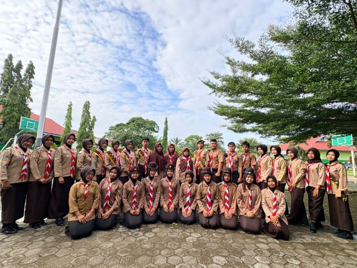 MAN 2 Bungo Gelar Serah Terima Pengurus Pramuka, Tandai Regenerasi Kepemimpinan