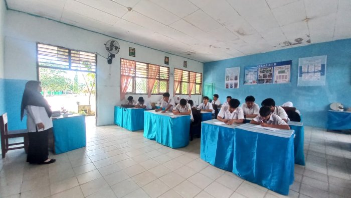 Hari Kedua Masuk Sekolah di Bulan Puasa, Siswa MAN 2 Bungo Tetap Semangat dan Penuh Antusias