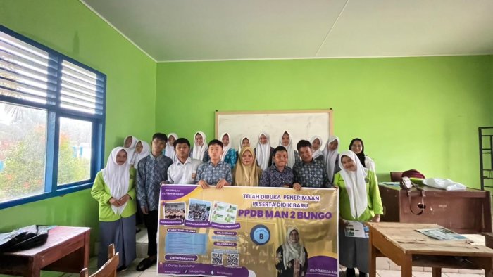 Tim Sosialisasi MAN 2 Bungo Sambangi SMPN 2 Limbur Lubuk Mengkuang, Perkenalkan Program Unggulan dan Semangat Prestasi