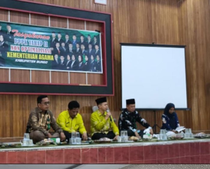 Dua Staf TU MAN 2 Bungo Hadiri Tasyakuran PPPK Tahap II di Kemenag Kabupaten Bungo